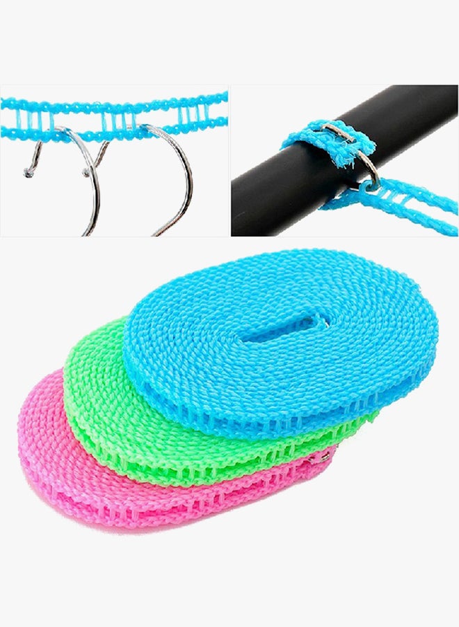 CYTHERIA 3-Piece Outdoor Cloth Hanging Rope Pink/Green/Blue 5meter  - Image 2