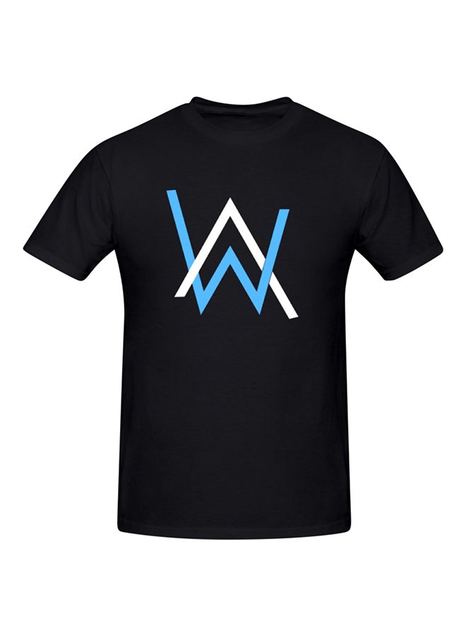 Dj Alan Walker Faded Printed Cotton Short Sleeve T-Shirt Black  - Image 1