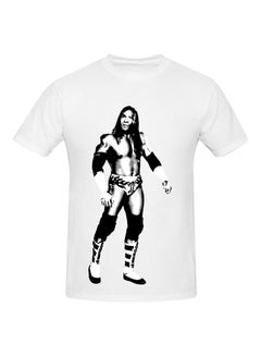 Booker T Booker Tio Huffman Printed Cotton Short Sleeve T-Shirt White