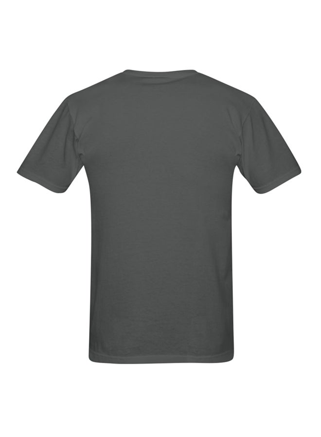 Majid Jordan Printed Cotton Short Sleeve T-shirt Grey  - Image 2