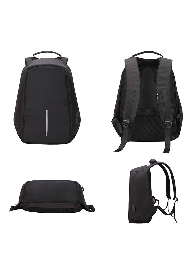 Generic - Anti Theft Backpack With USB Charging Port 15 Liter, 42 cm Black - Image 1