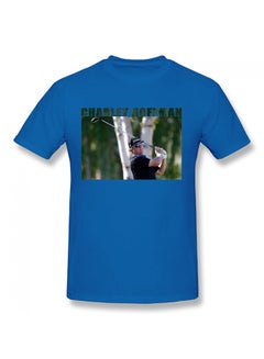 Charley Hoffman-Valero Texas Open Cotton Short Sleeve T-shirt Blue