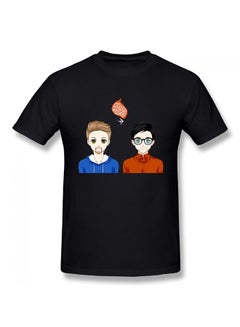 Good Mythical Morning Gmm Funny Logo Cotton Short Sleeve T-shirt Black
