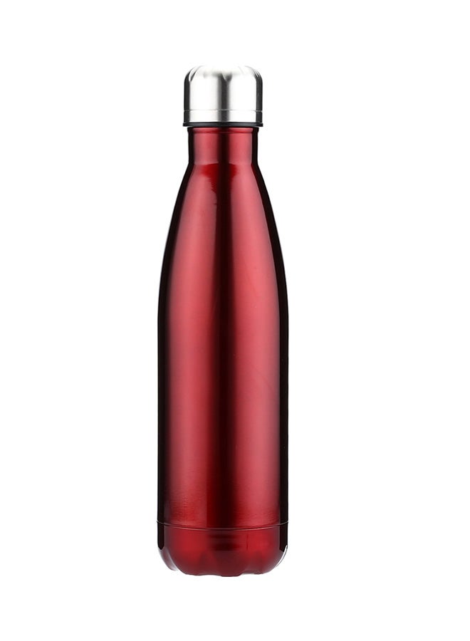 Generic - Stainless Steel Water Bottle 500 ml Red - Image 1