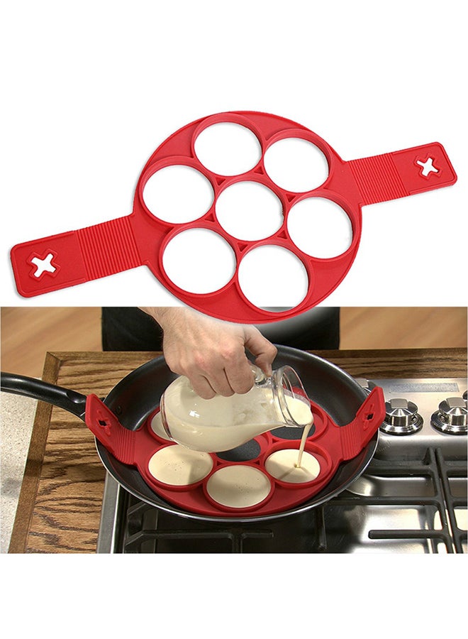 قالب بان كيك من السيليكون أحمر - Image 3