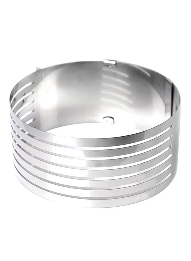6 Layer Cake Slicing Ring Silver 