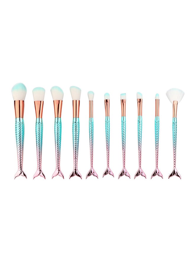 فاندر لايف طقم فرش تجميل ميرميد مكون من 10 قطع متعدد الألوان - Image 1