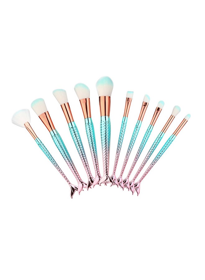 فاندر لايف طقم فرش تجميل ميرميد مكون من 10 قطع متعدد الألوان - Image 2