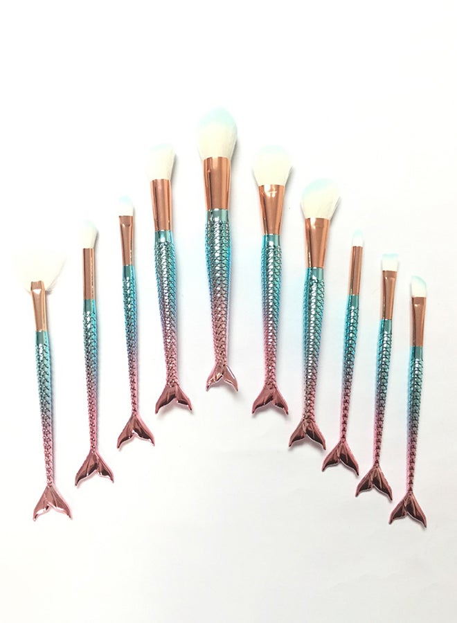 فاندر لايف طقم فرش تجميل ميرميد مكون من 10 قطع متعدد الألوان - Image 3