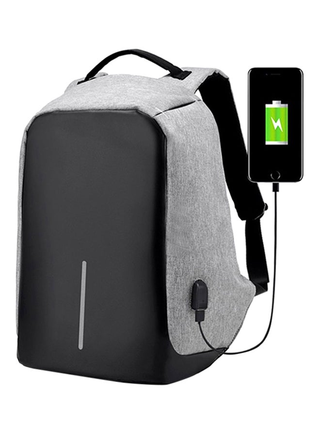 3 كونسبت آيز حقيبة ظهر متعددة الوظائف بمنفذ USB ومضادة للسرقة أسود/ رمادي  - Image 1