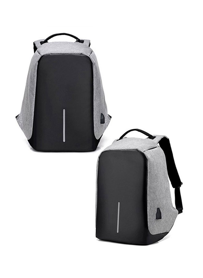 3 كونسبت آيز حقيبة ظهر متعددة الوظائف بمنفذ USB ومضادة للسرقة أسود/ رمادي  - Image 2