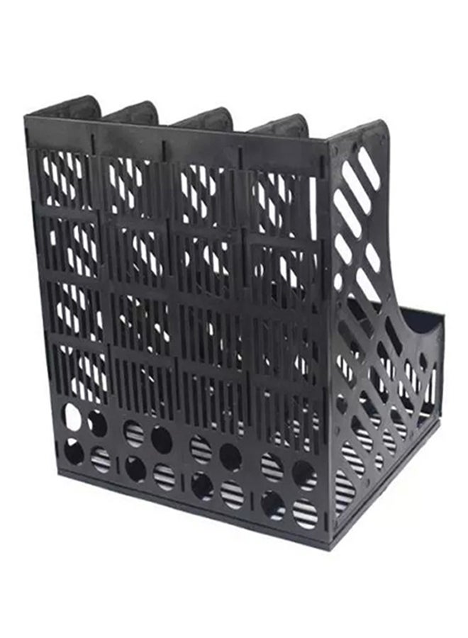 Generic 4 Slot Document Organizer Black  - Image 2