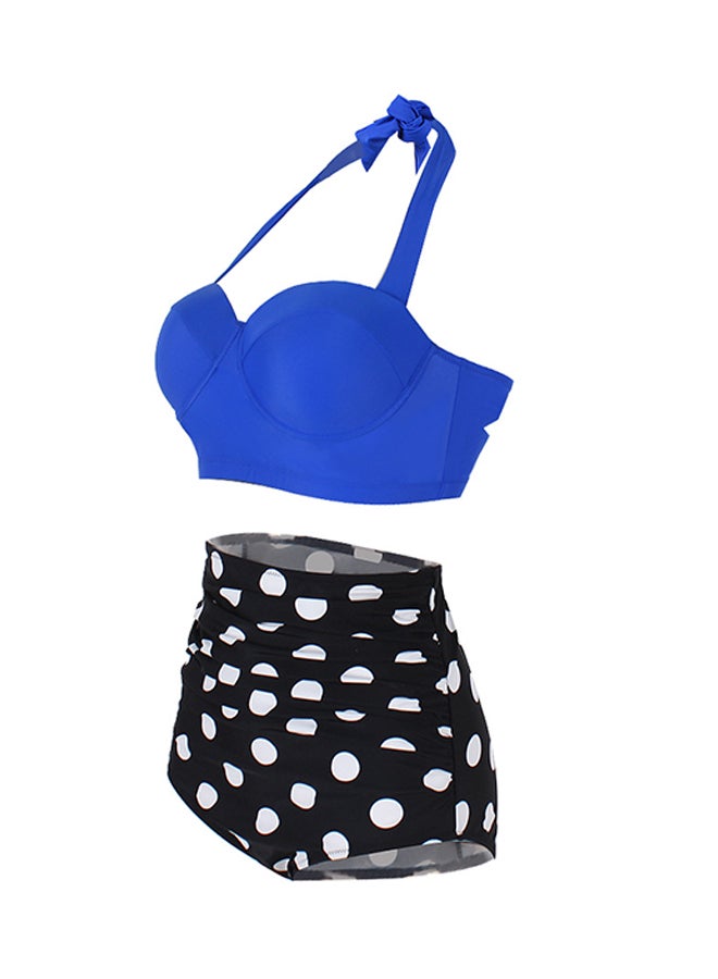 High Waisted Tankinis Bikini Set Blue  - Image 3
