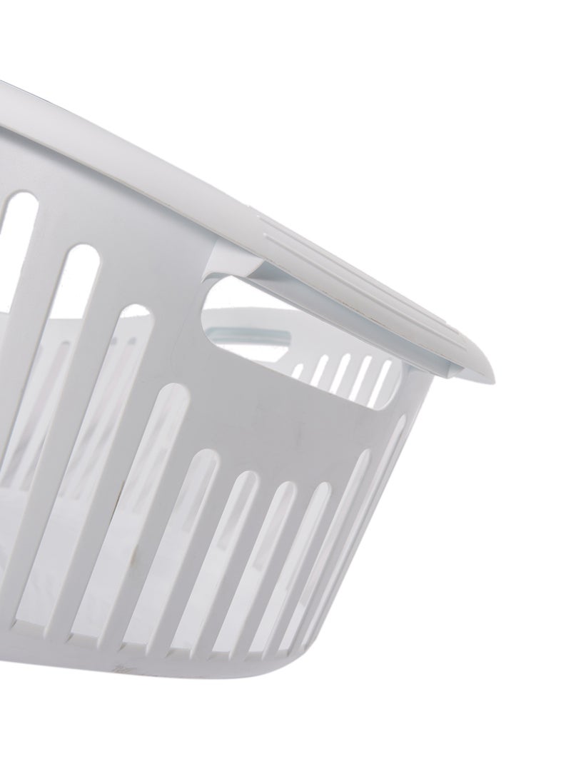 TATAY Laundry Cloth Basket White 30Liters - Image 3