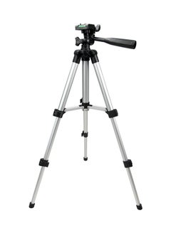 Generic Lightweight Tripod Stand For Cameras Silver/Black  - Image 3