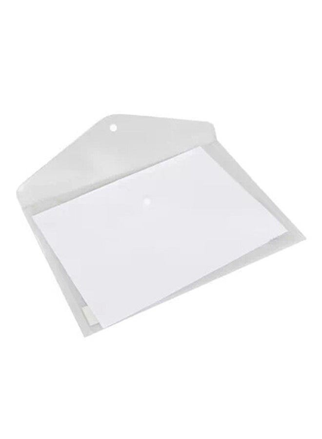 5-Piece Transparent Plastic Folders Clear - Image 3