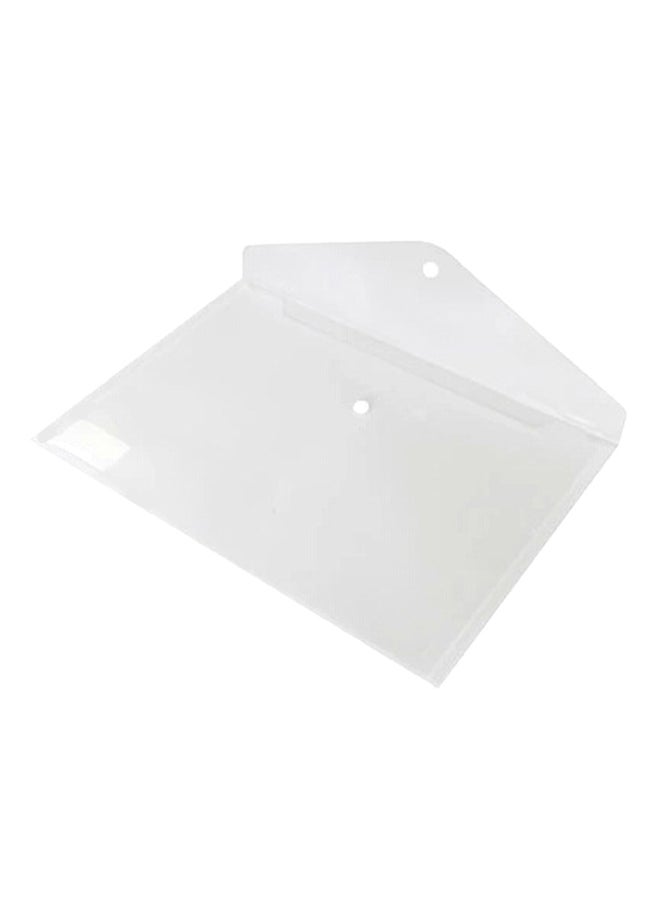 5-Piece Transparent Plastic Folders Clear - Image 2