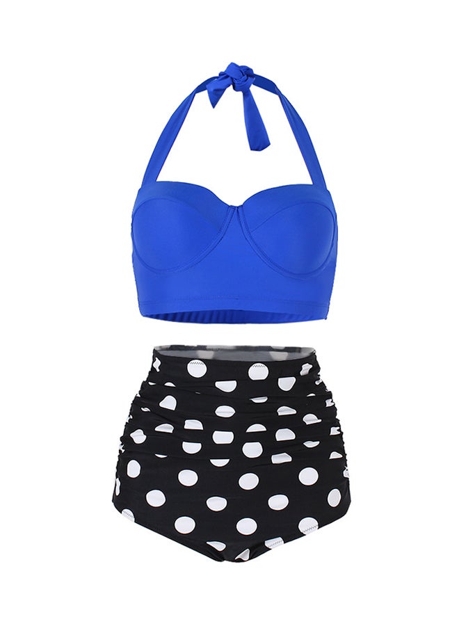 High Waisted Tankinis Bikini Set Blue  - Image 1