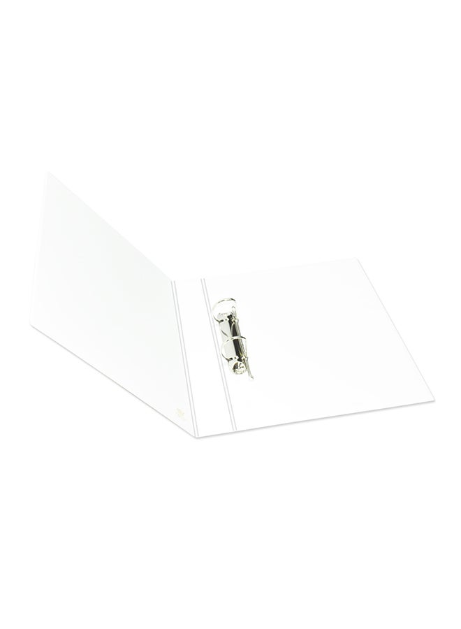 FIS A4 Presentation 2D Ring Binder Brown/White/Grey  - Image 2