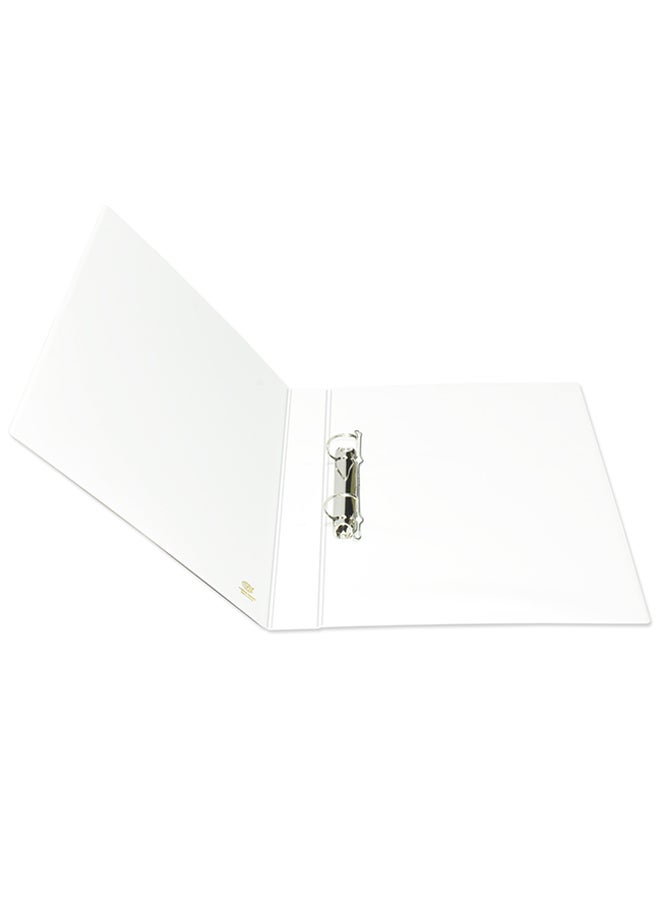 FIS A4 Presentation 2D Ring Binder Brown/White/Grey  - Image 2