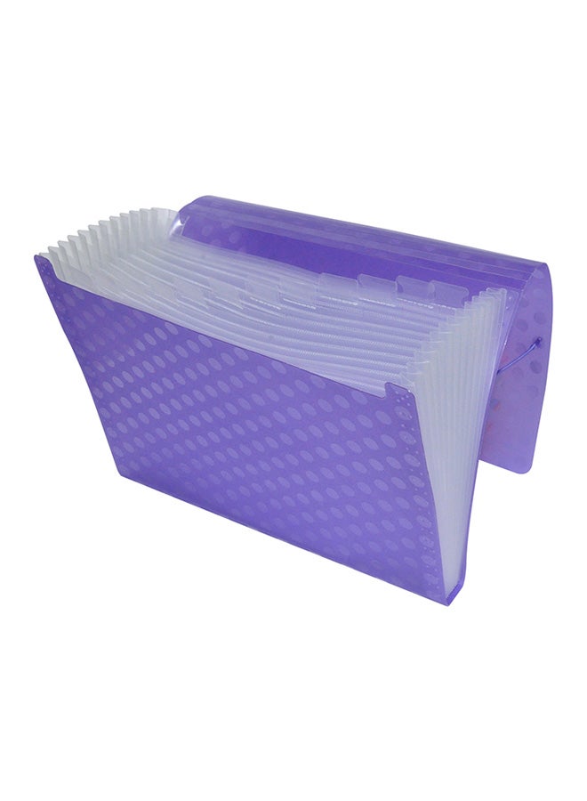 FIS 13-Pocket Expanding Files Purple  - Image 2