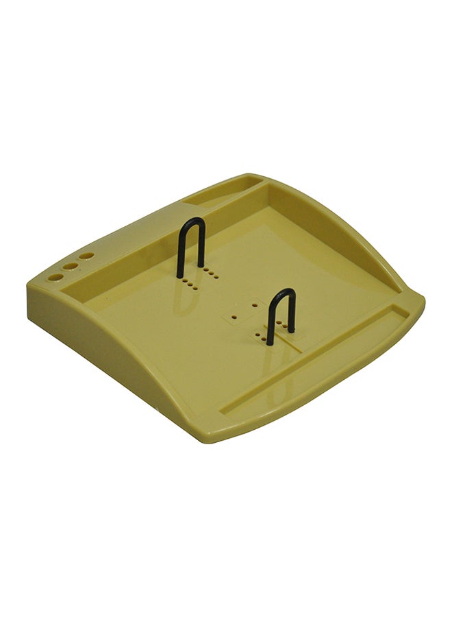 إف اي أس  حامل تقويم مكتبي مع حامل للقلم وحامل للمشابك بيج - Image 1