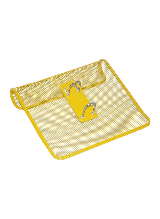 FIS Wire Mesh Desk Calendar Stand Yellow/Silver - Image 1