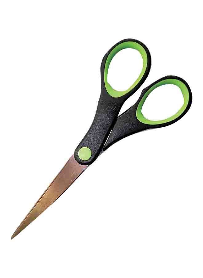 إف اي أس  مقص تقشير من الإستانلس ستيل للمكتب فضي/ أسود/ أخضر - Image 1