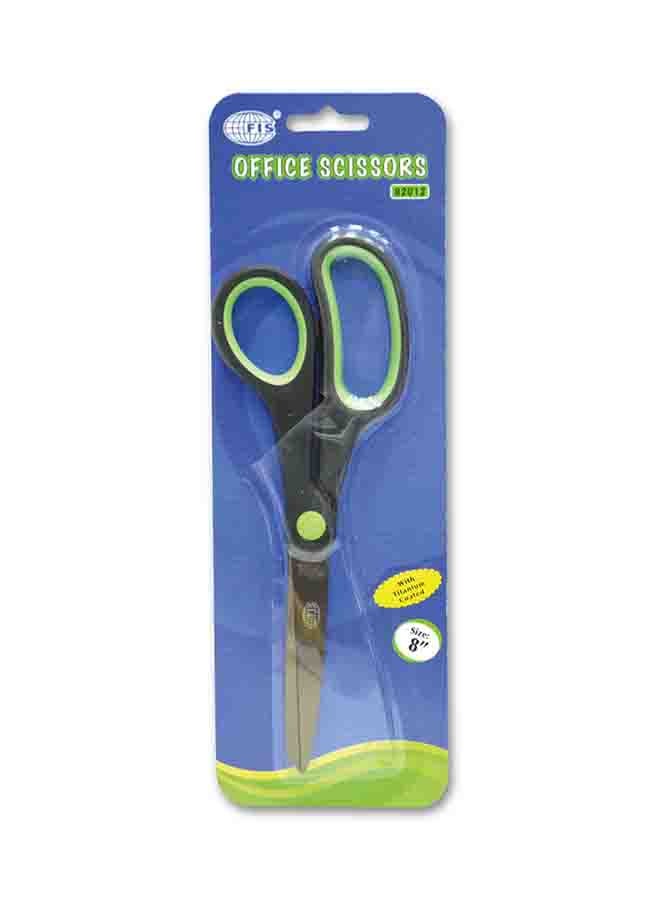 FIS Office Scissors Silver/Black/Green - Image 2