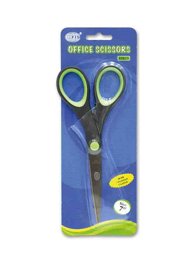 إف اي أس  مقص تقشير من الإستانلس ستيل للمكتب فضي/ أسود/ أخضر - Image 2