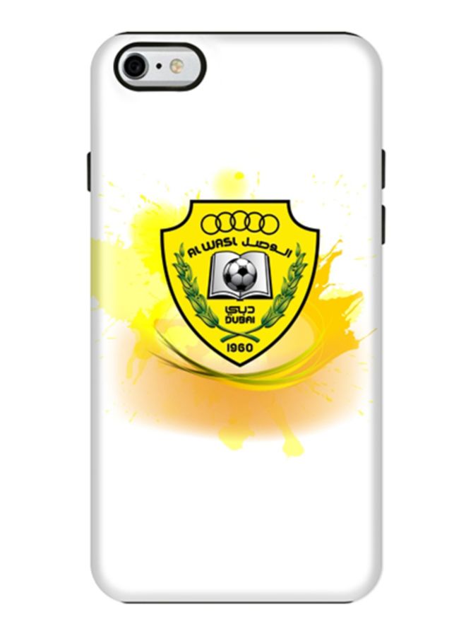 ستايلايزد غطاء متين فاخر ذو مظهر غير لامع بطبقة مزدوجة لهاتف آيفون 6 بلس/6s بلس شعار فريق الوصل - Image 1