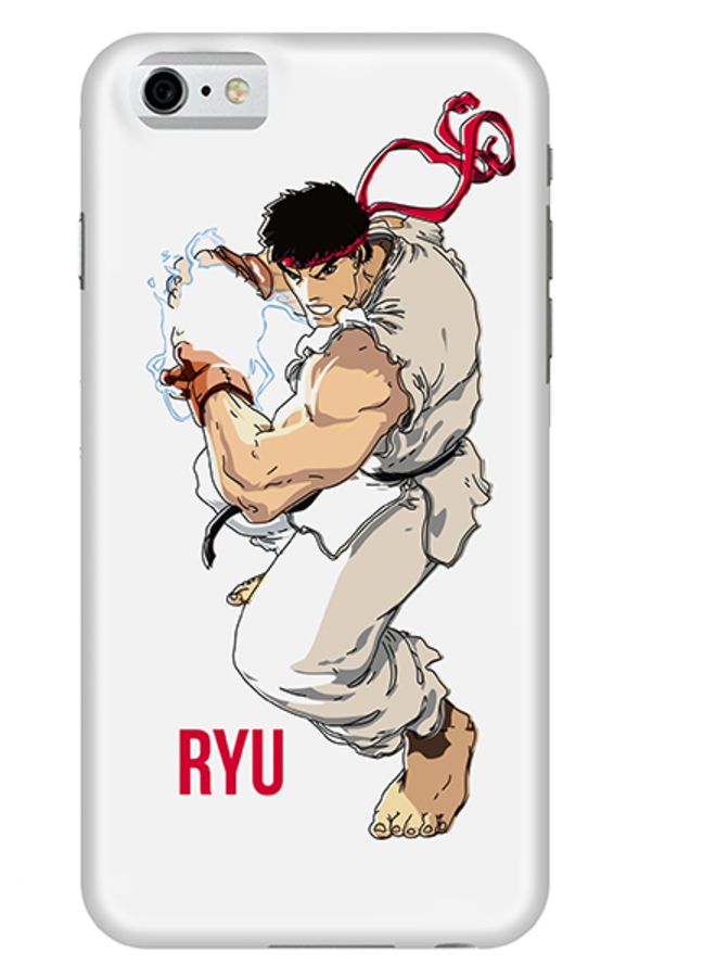 Stylizedd Premium Slim Snap Case Cover Matte Finish for Apple iPhone 6/6s Street Fighter - Ryu White - Image 1