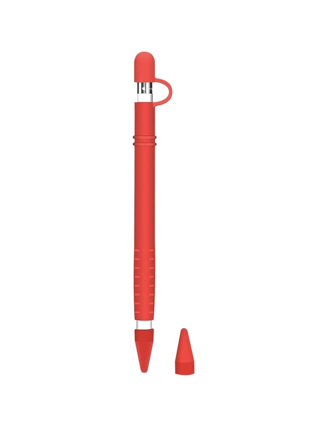 Generic - Apple Pencil Case With Nib Cover For Apple iPad Pro Red - Image 1