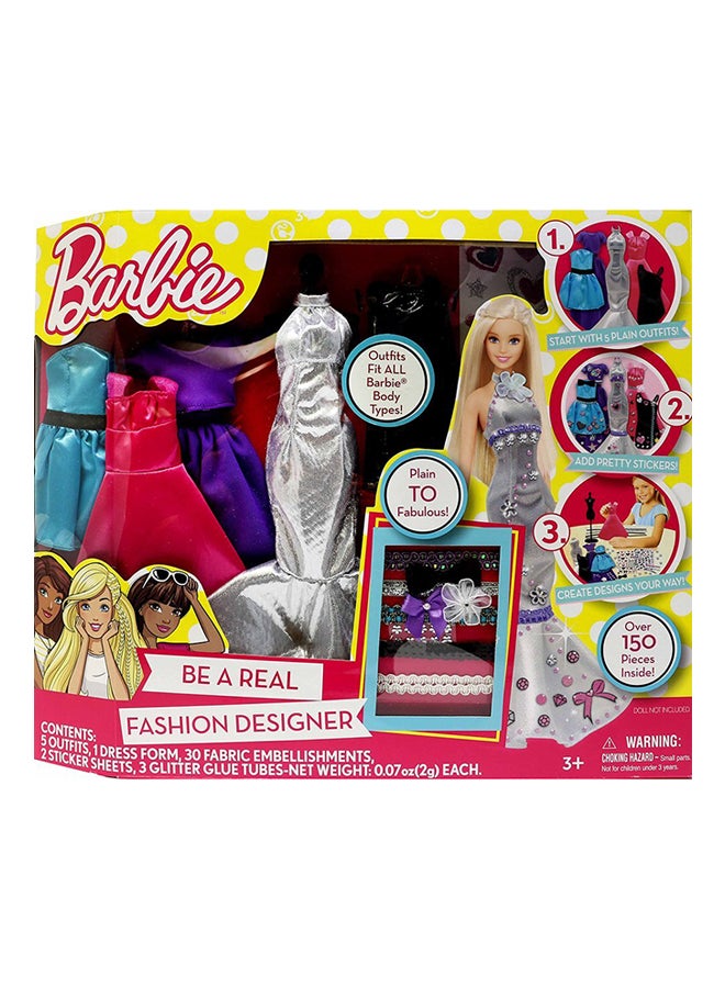 Tara Toys - 150-Piece Barbie Be A Fashion Designer Doll Dress Up Kit - Image 1