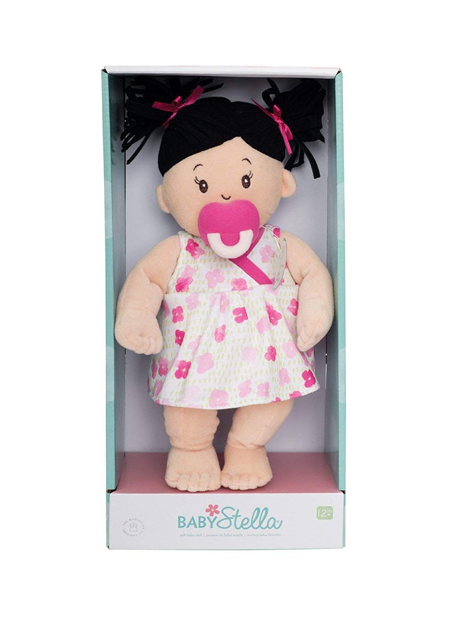 Manhattan Toy - Baby Stella Brunette Soft First Baby Doll 15inch - Image 1