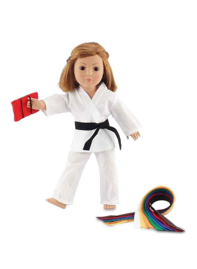 Emily Rose Doll Clothes American Girl Doll Karate Outfit For 18-Inch Doll 18inch  - Image 2
