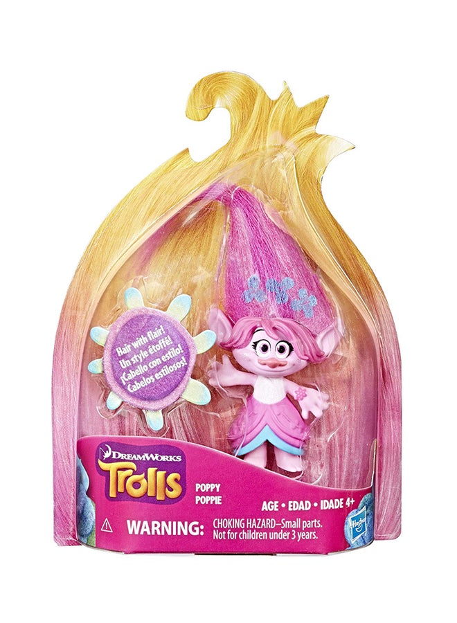 ترولز مجسم للشخصيات القابلة للتجميع بشخصية بوبي مع شعر مزين برسومات مطبوعة من دريم ووركس 5بوصة - Image 2