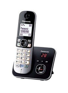Panasonic Digital Cordless Answering System With One Handset Black/White 