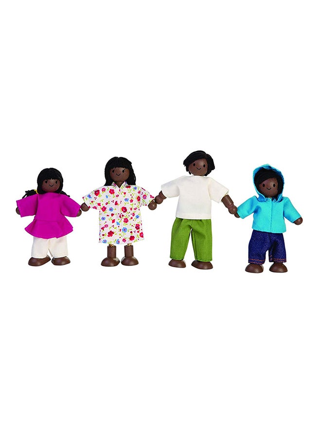 PlanToys 4-Piece Doll House Ethnic Family 