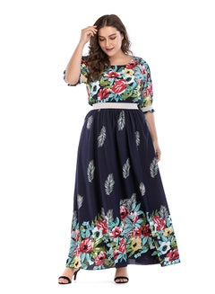 Floral Pattern Maxi Dress Multicolour