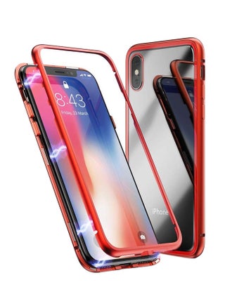 Magnetic Adsorption Case For Apple iPhone XS Red/Clear - v1539162129/N18793739A_1