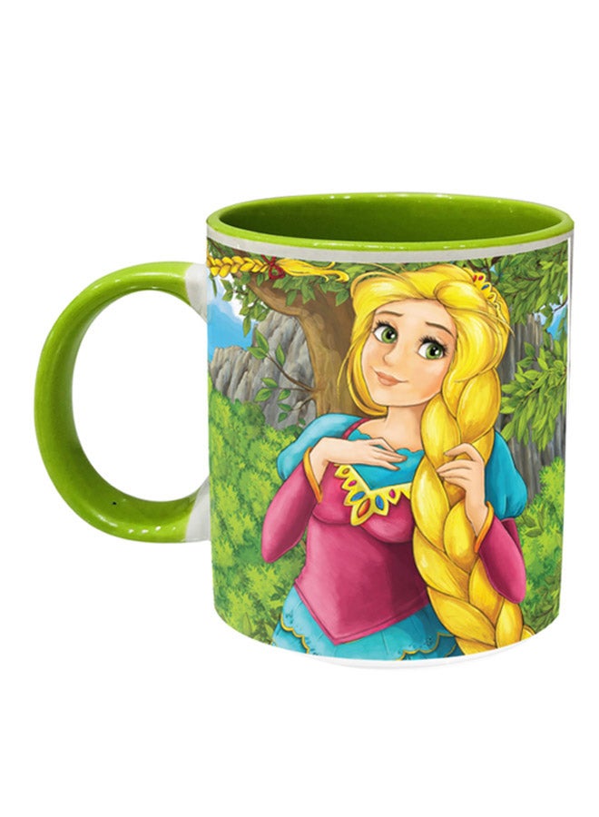 Fairy tale Princess Print Coffee Mug Multicolour