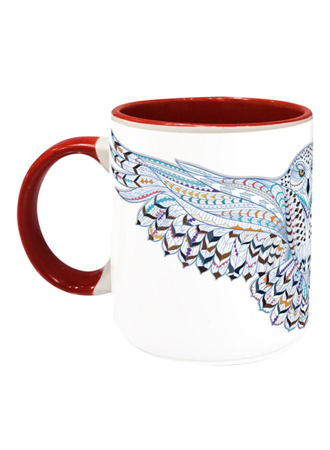 إمبريس كوب قهوة مطبوع عليه رسمة بومة متعدد الألوان