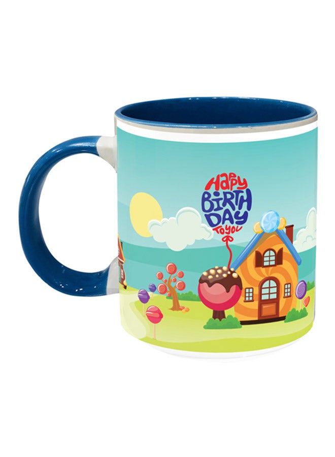 إمبريس كوب قهوة مطبوع عليه عبارة "Happy Birthday" متعدد الألوان