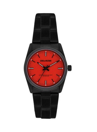 Unisex's Black Analog Stainless Steel BAnd Watch - ZVF229 - 36 mm - Matt Black - v1539163210/N18603359A_1