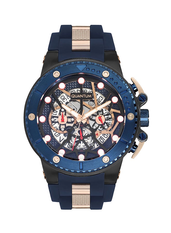 Quantum men Rubber Chronograph Watch HNG535.059 