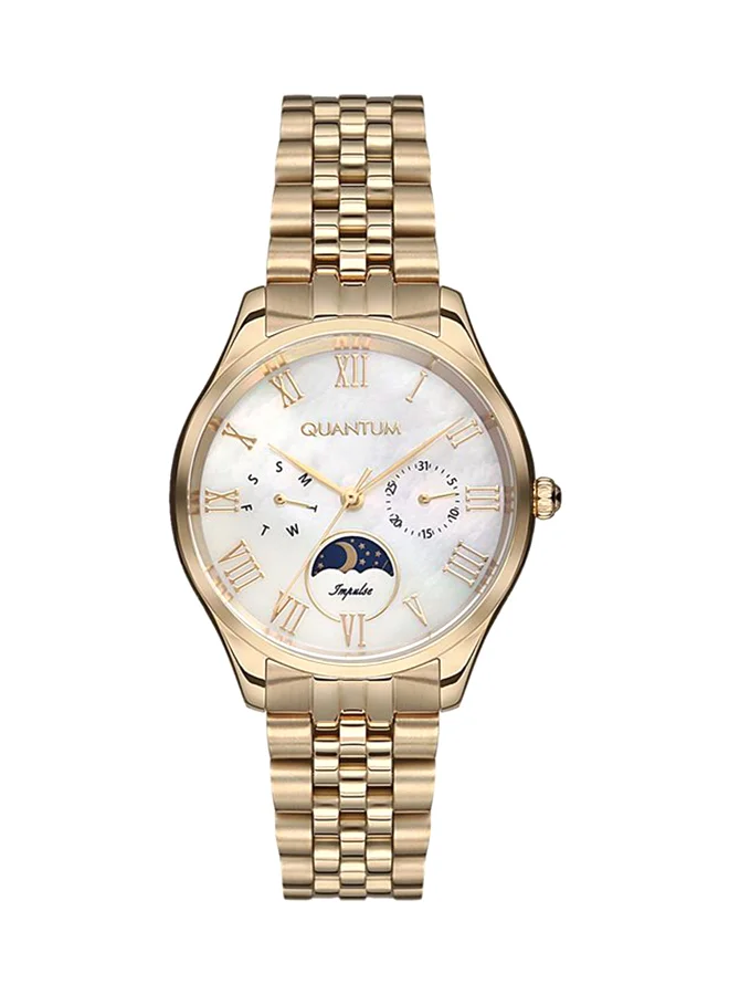 Quantum Women's Stainless Steel Multifunction Display Analog Watch IML660.120