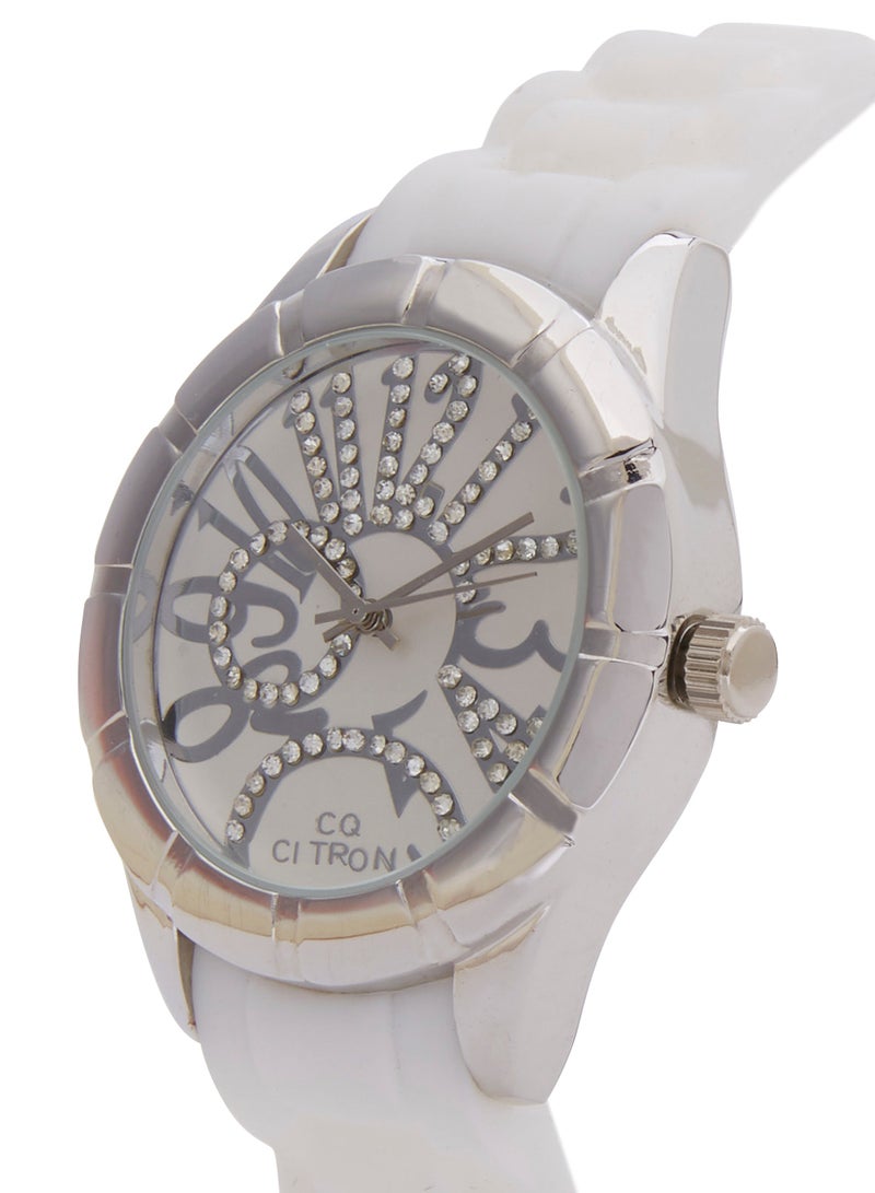 Citron - unisex Silicone Analog Watch 13248-1 - 43 mm - White - Image 1