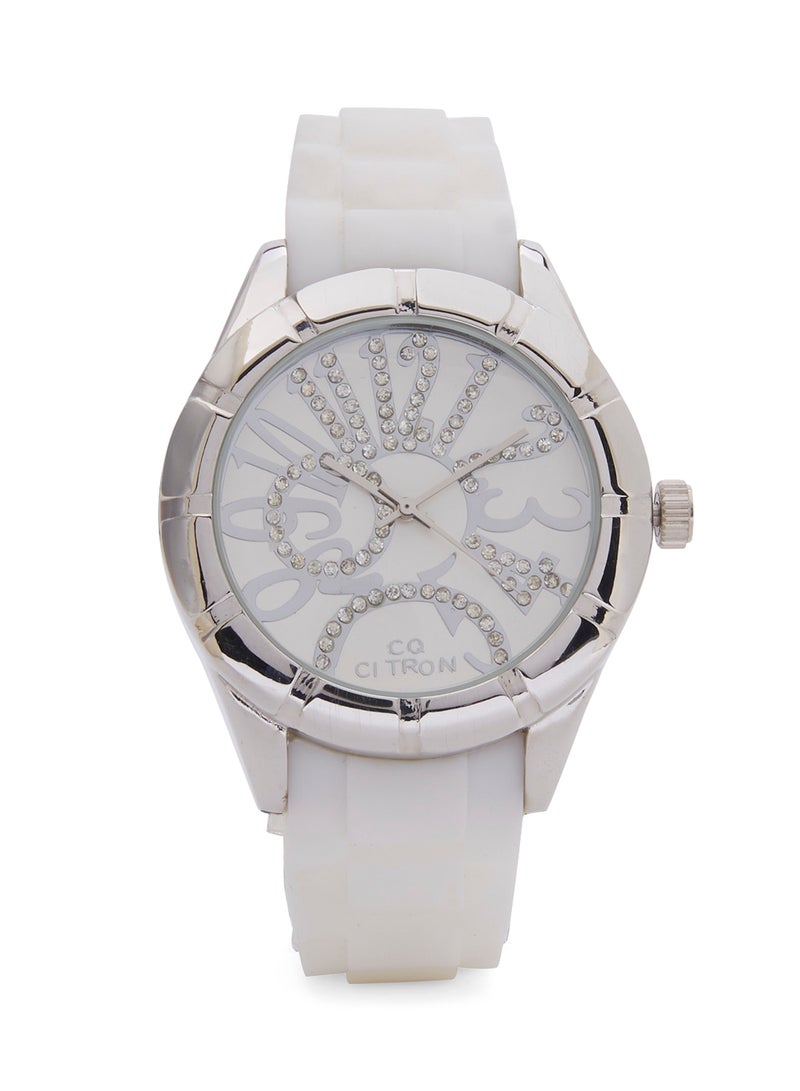 Citron - unisex Silicone Analog Watch 13248-1 - 43 mm - White - Image 1