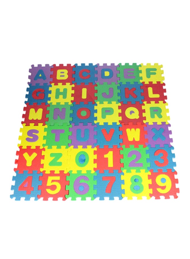 لعبة ألغاز على شكل سجادة إسفنجية للحروف من 36 قطعة 12x12سم - Image 1